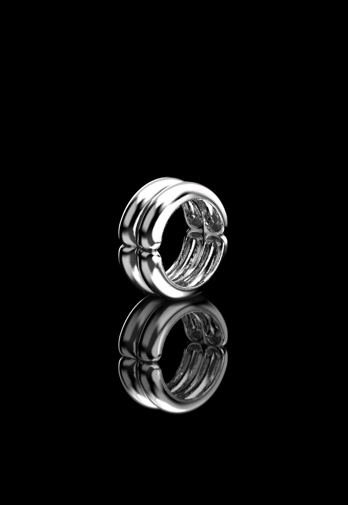 Puffy Double Band - Ring Silver