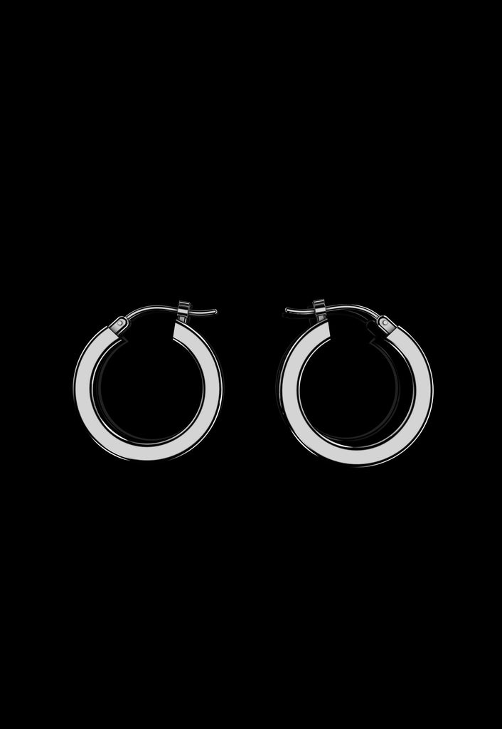 Sienna Earrings - Medium Silver