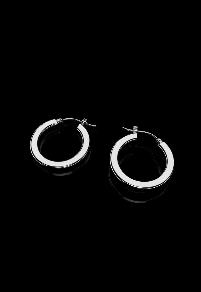 Sienna Earrings - Medium Silver