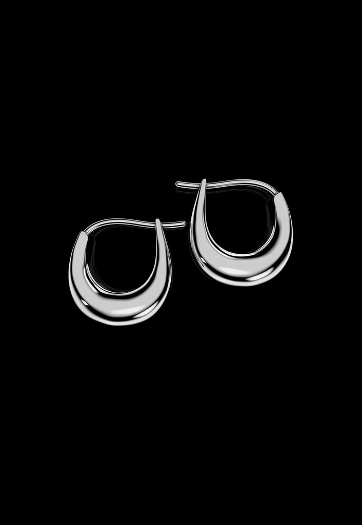 Bolden Bow Earrings - Small Silver