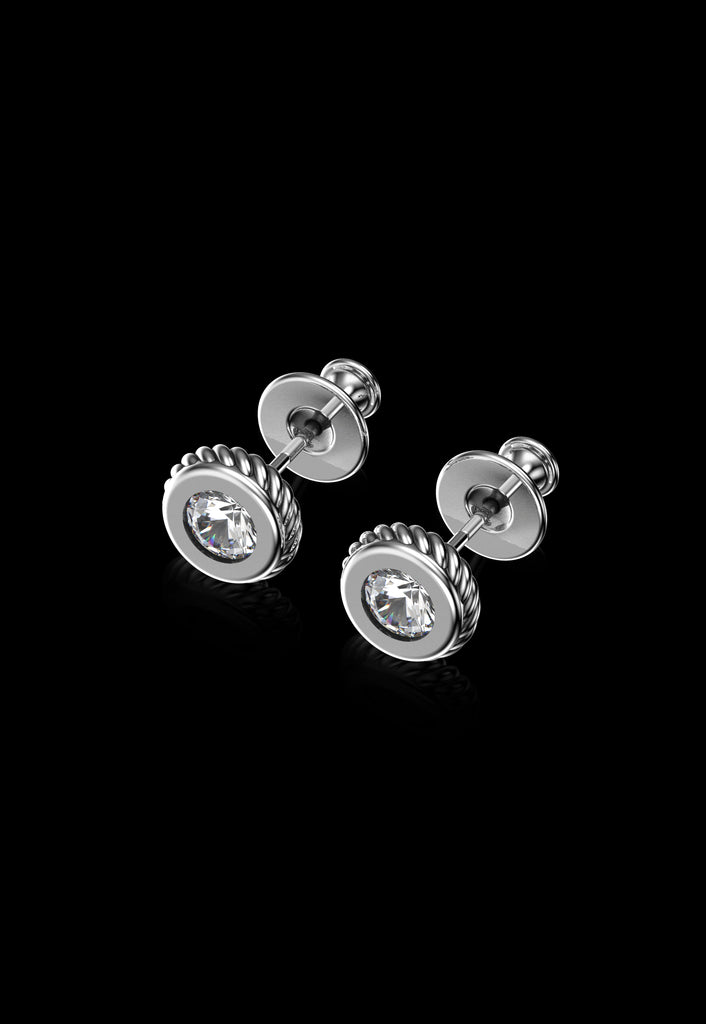 Christopher Studs Small Silver