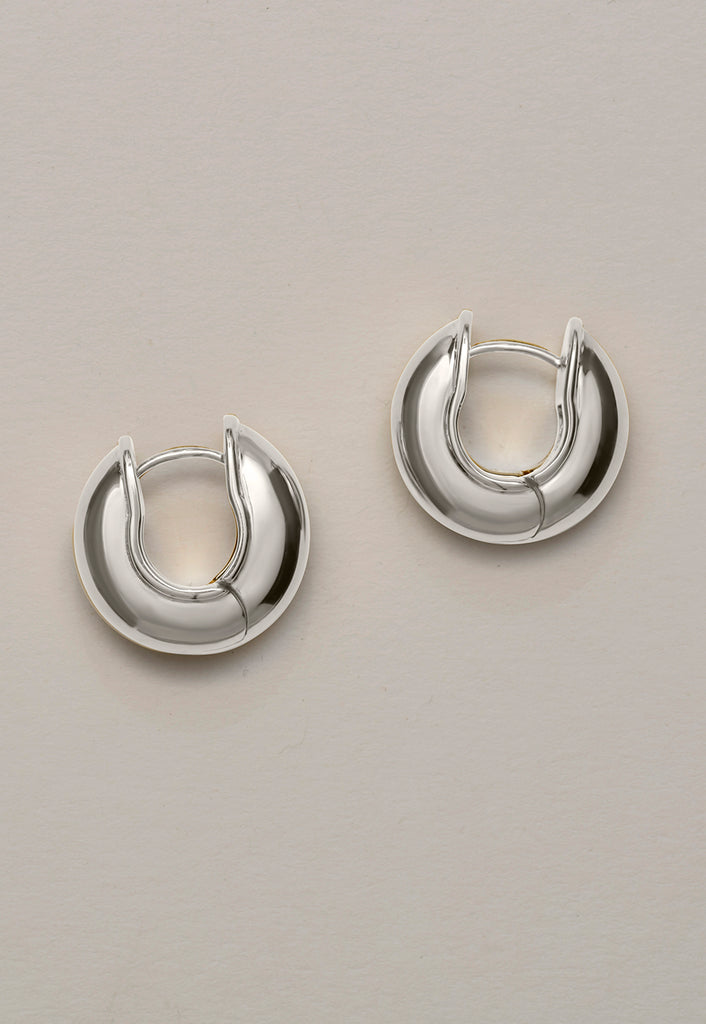 Bobbi Earrings Big Silver