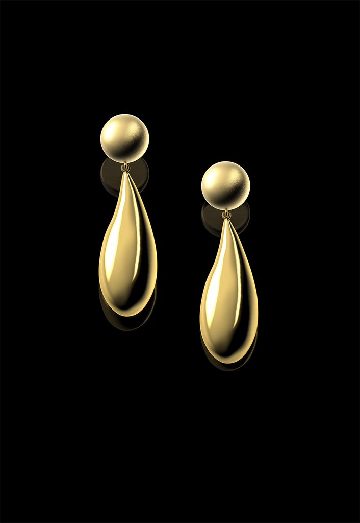 Teo Drop Earrings - Big