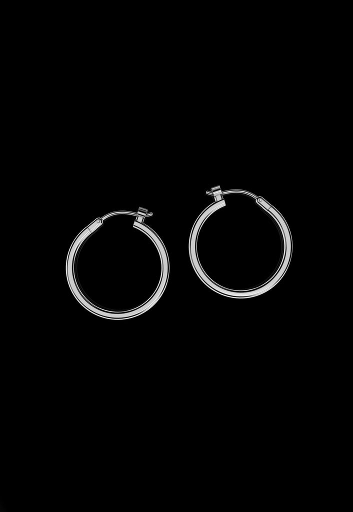 Valentina Earrings - Large Silver