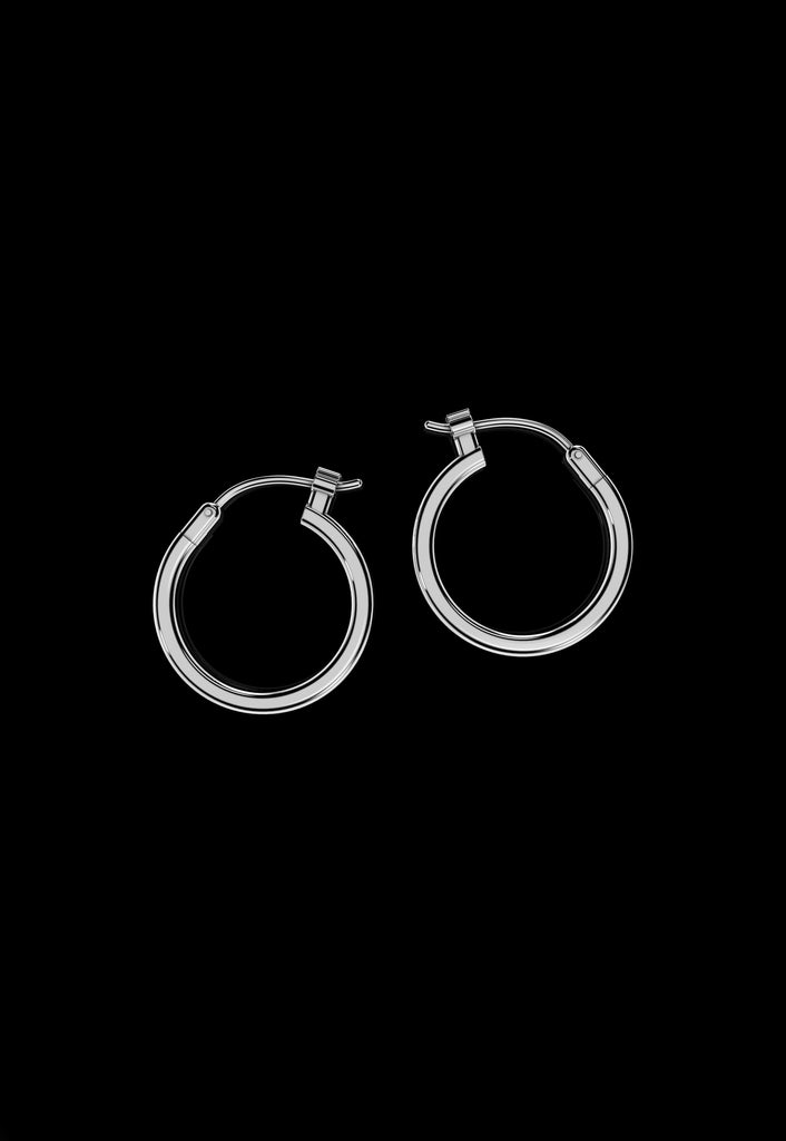 Valentina Earrings - Medium Silver