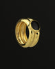 Double Band Onyx Ring
