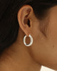 Gloria Earrings - Large Silver