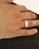Stick-out Signet Ring - Small Silver