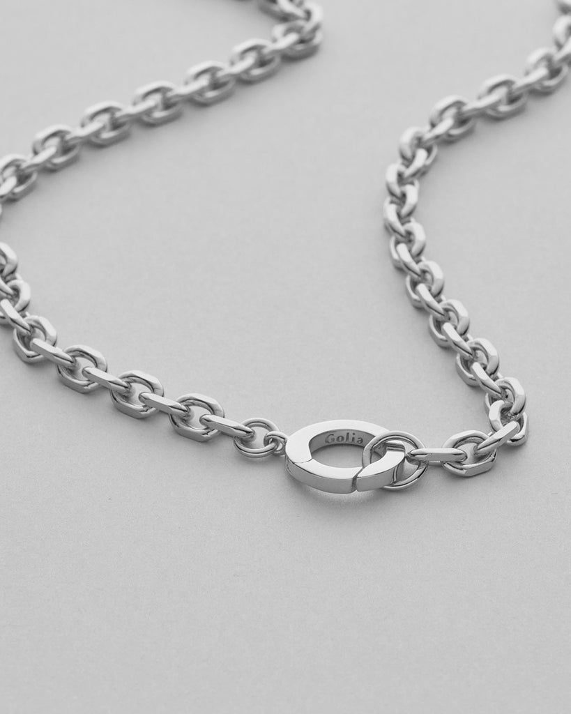 Anchor Necklace Big Silver