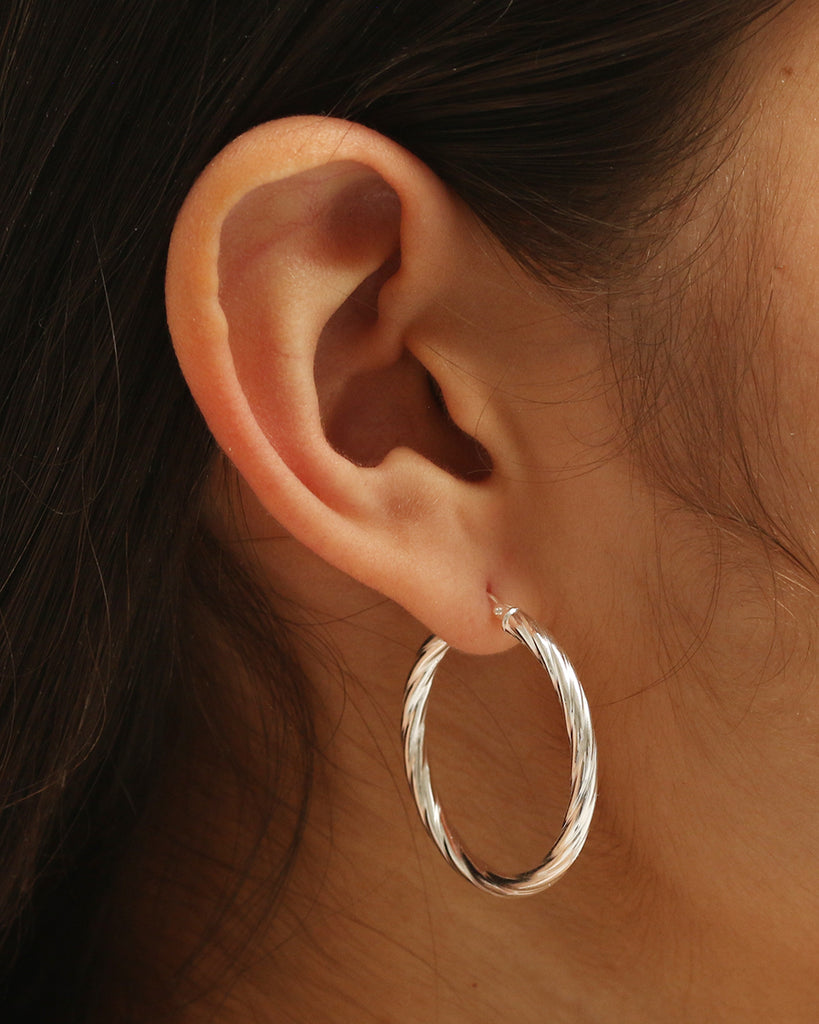 Bobby Hoops Large Silver