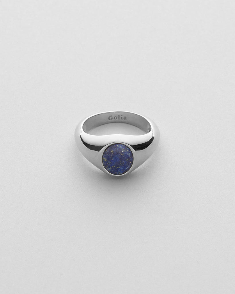Cookie Ring Lapis Silver